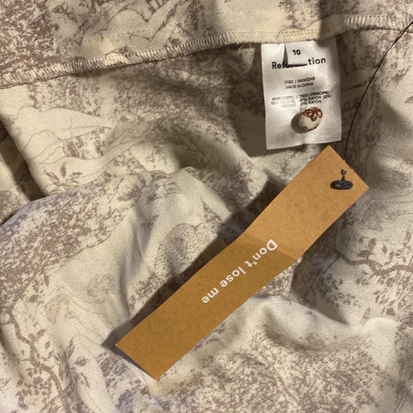 REFORMATION Fairway Rousseau Print Long Sleeve Midi Dress - Picture 11 of 11